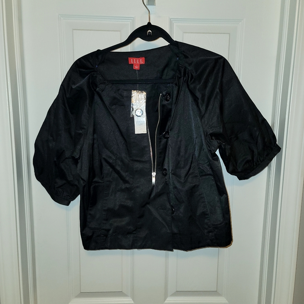 Elle Women's Partial Zip/Button Jacket